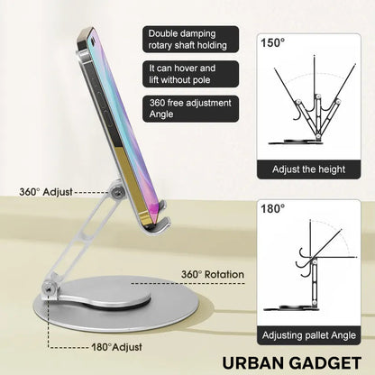 Urban™ PivotPro Elite Phone and Tablet Stand (Silver/Space Grey)